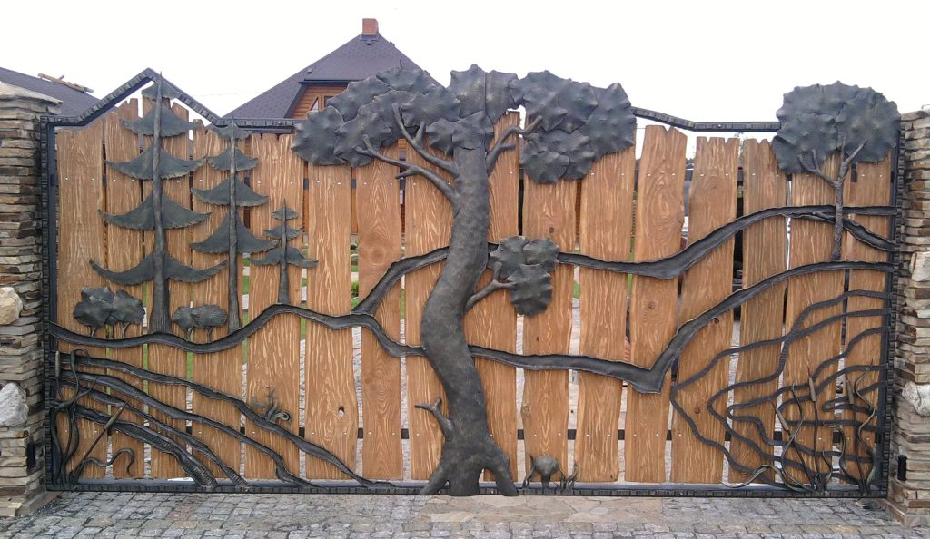 кованные заборы