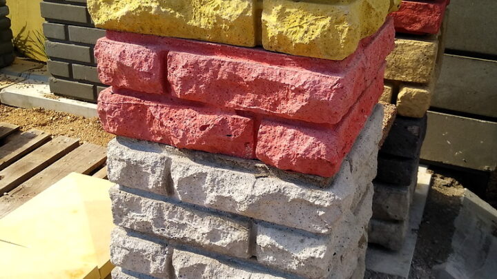 дикий камень блок столба